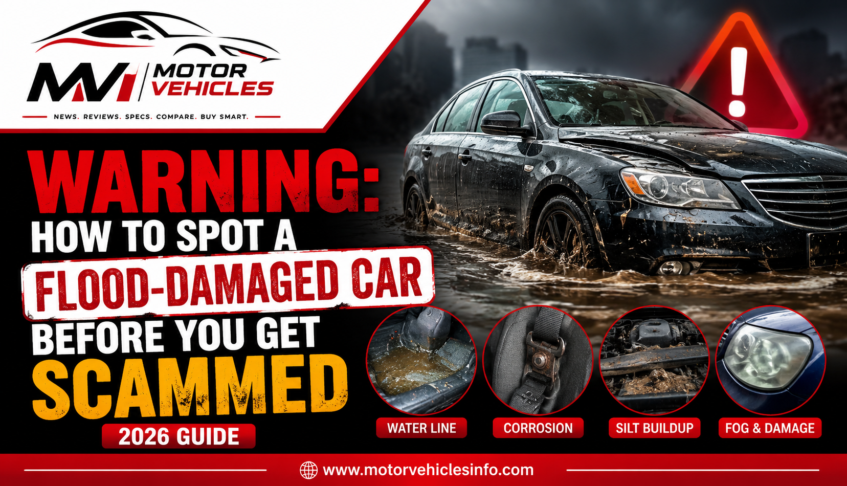 Flood-Damaged Car